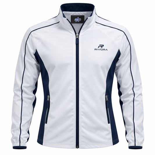 Custom Manufactured Equestrian Riding Apparel & Show Coat - Navy & White