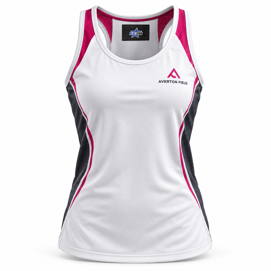 Custom Manufactured Sublimated Ice Hockey Team Jersey - White & Pink