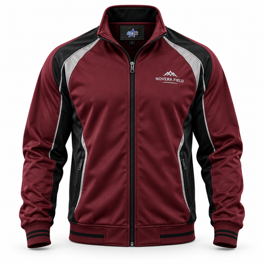 Custom Manufactured Heavyweight Match Rugby Jersey - Light Grey & Maroon