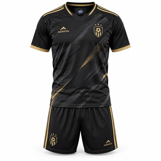 Custom Manufactured Pro Match Soccer & Football Kit - Tan & Grey