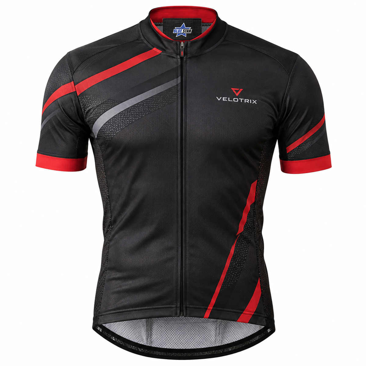 Custom Manufactured Pro Court Tennis Polo & Athletic Match Wear - Red & Grey