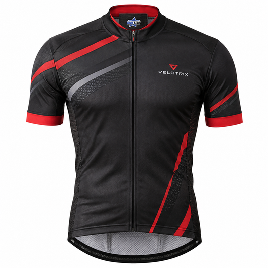 Custom Manufactured Pro Court Tennis Polo & Athletic Match Wear - Red & Grey