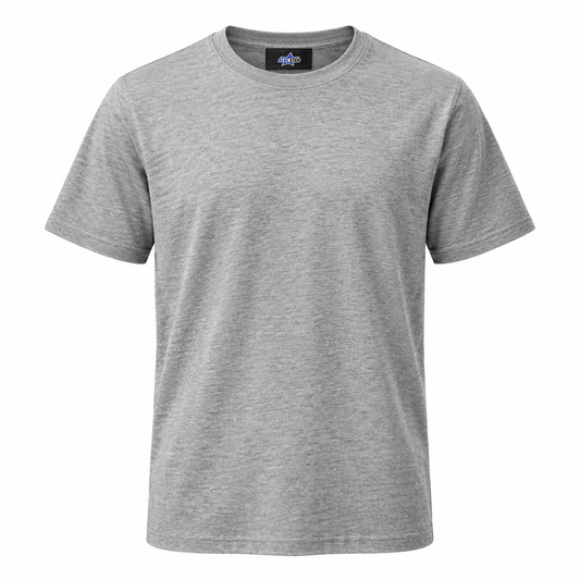 Custom Manufactured Casual Washed Cotton Utility Shirt - Light Grey & Charcoal