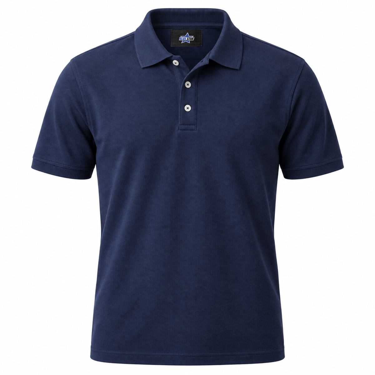 Custom Manufactured Casual Washed Cotton Utility Shirt - Navy & Royal Blue