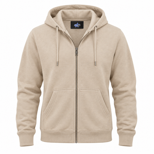 Custom Manufactured Everyday Combed Cotton Essential Garment - Tan