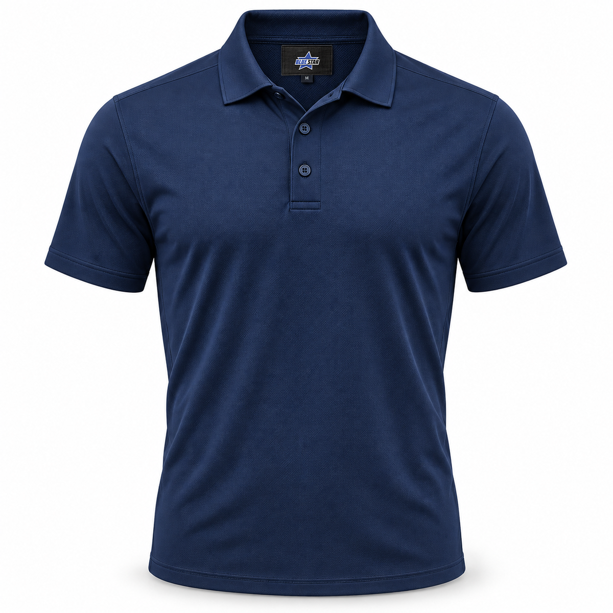 Custom Manufactured Technical Moisture-Wicking Performance Shirt - White & Navy
