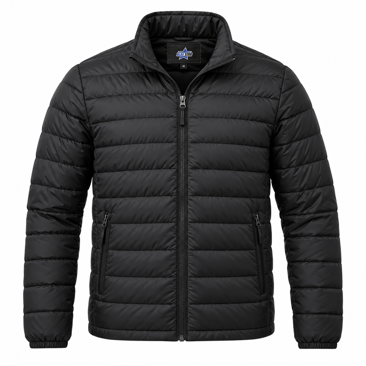 Custom Manufactured Diamond Quilted Thermal Insulated Jacket - Black & Grey