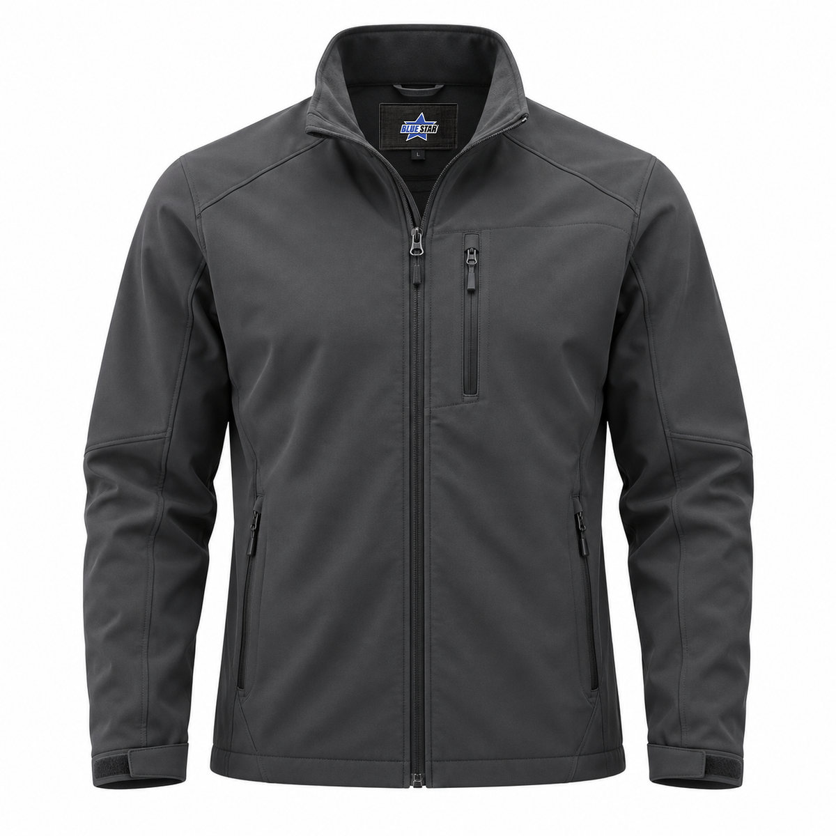 Custom Manufactured Technical Breathable Weather-Resistant Softshell - Grey & Charcoal