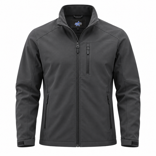 Custom Manufactured Technical Breathable Weather-Resistant Softshell - Grey & Charcoal