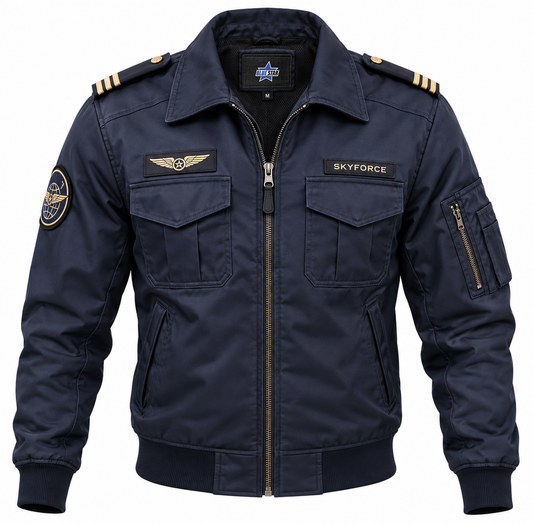 Custom Manufactured Skyfalcon Tactical Aviator Pilot Flight Suit - Navy