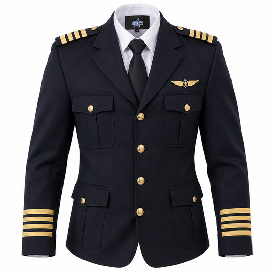 Custom Manufactured Skyfalcon Tactical Aviator Pilot Flight Suit - Tan & Navy