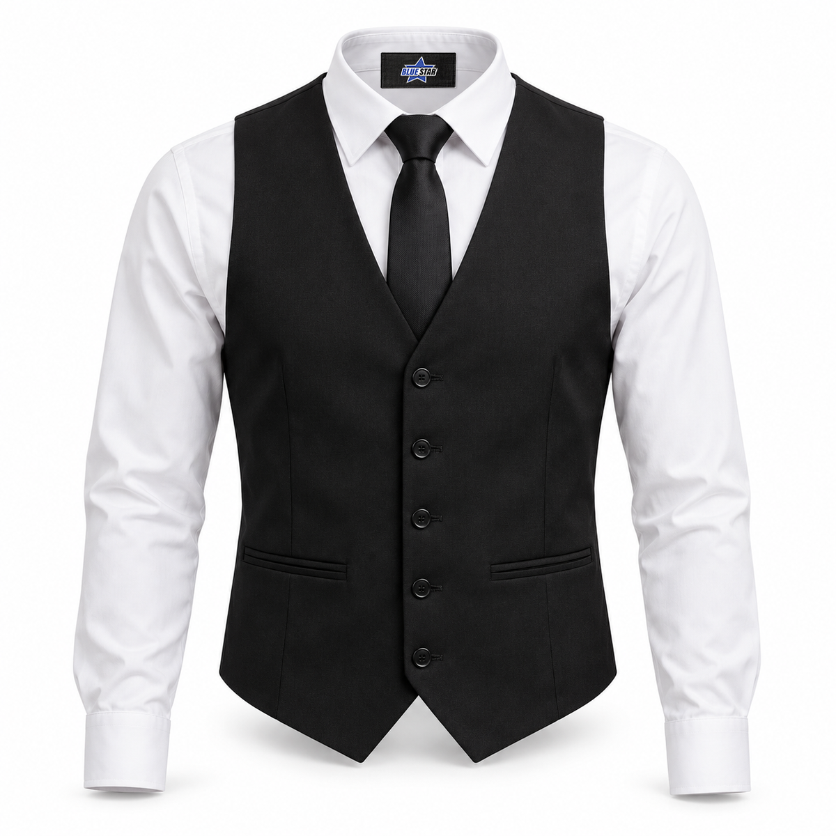 Custom Manufactured Executive Chef Catering & Kitchen Jacket - Black & White