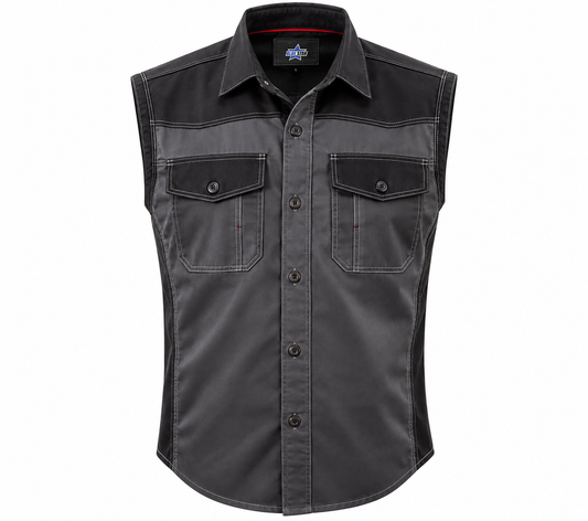 Custom Manufactured Heavy Construction Site Work Uniform & Overalls - Grey & Charcoal