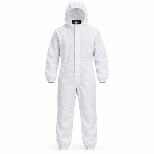 Custom Manufactured Food Industry Sanitary Processing Overcoat - Grey & White