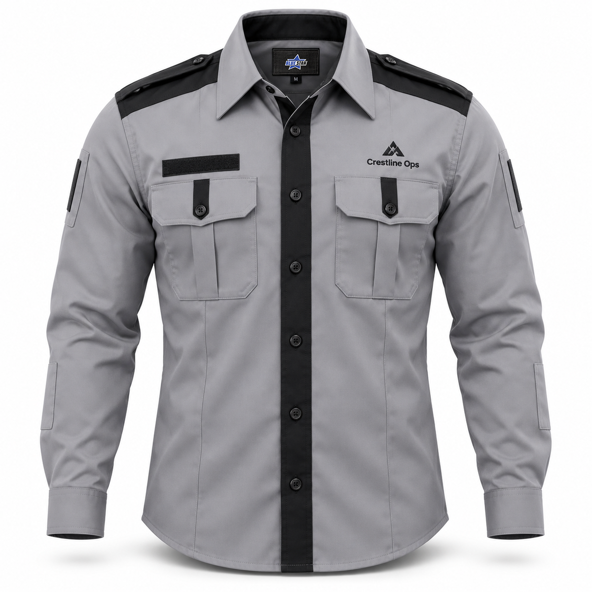 Custom Manufactured Combat Camouflage Tactical Military Uniform - Light Grey & Grey