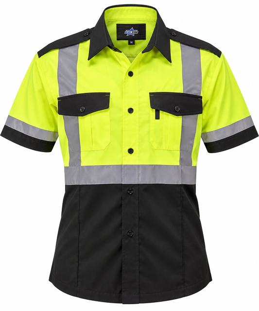 Custom Manufactured Tactical Law Enforcement Duty Shirt & BDU - Yellow & Grey