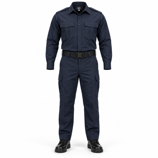 Custom Manufactured Municipal Public Service Duty Uniform - Light Grey & Navy