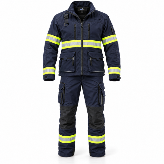 Custom Manufactured Municipal Public Service Duty Uniform - Navy & Yellow