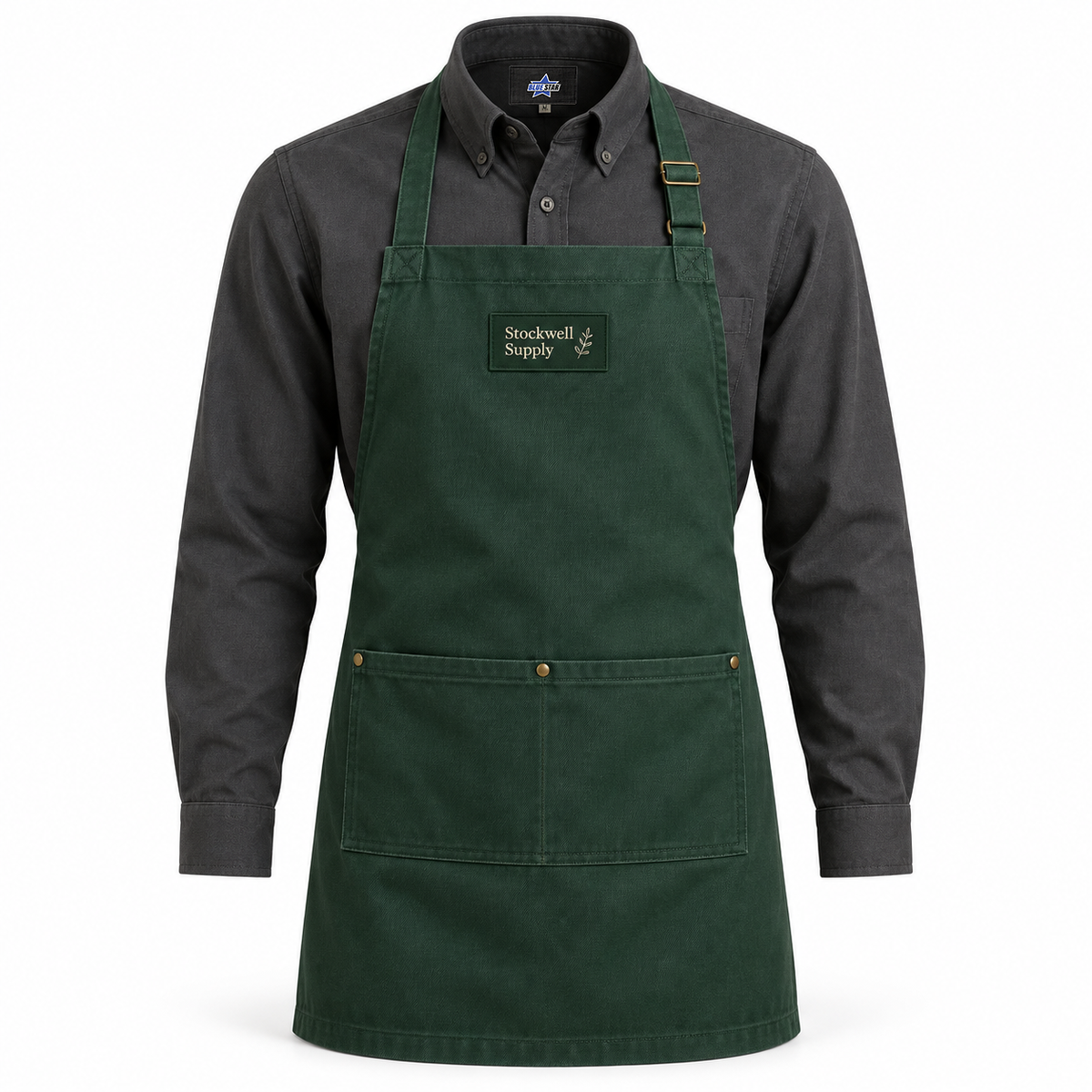 Custom Manufactured Retail Store Staff Service Uniform - Olive & Charcoal