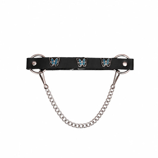 Boot Chain - Monarch Blue Butterfly