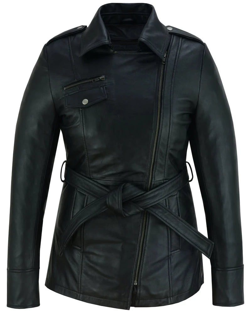 BSM1161 Elan Women’s Leather Jacket Black