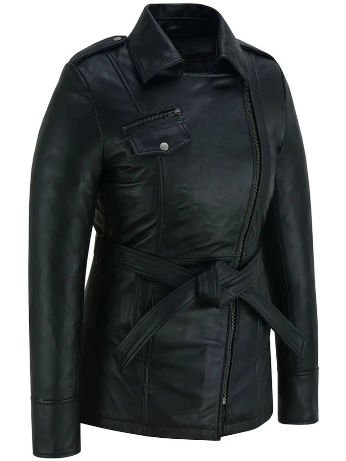 BSM1161 Elan Women’s Leather Jacket Black