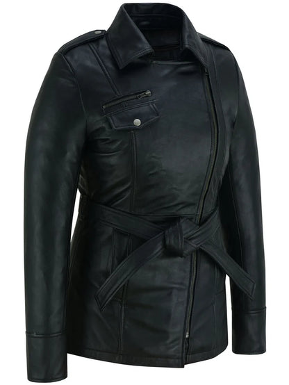 BSM1161 Elan Women’s Leather Jacket Black