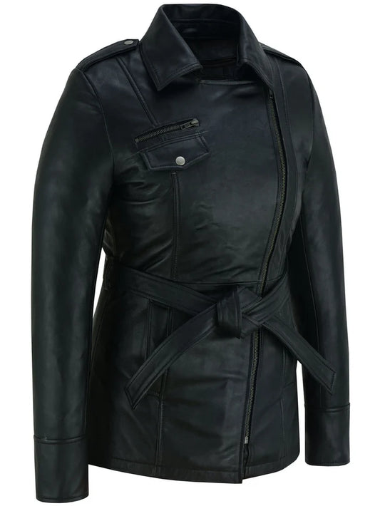 BSM1161 Elan Women’s Leather Jacket Black