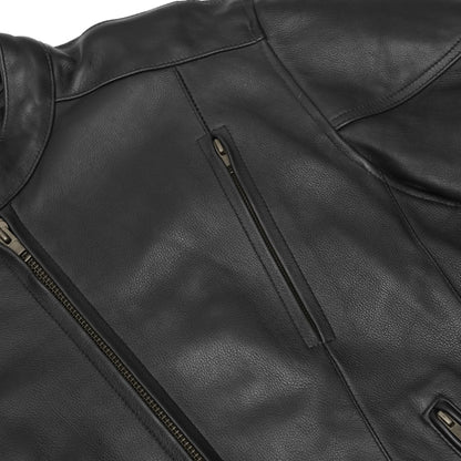 BSM1113 Men's Vented M/C Jacket Side Laces