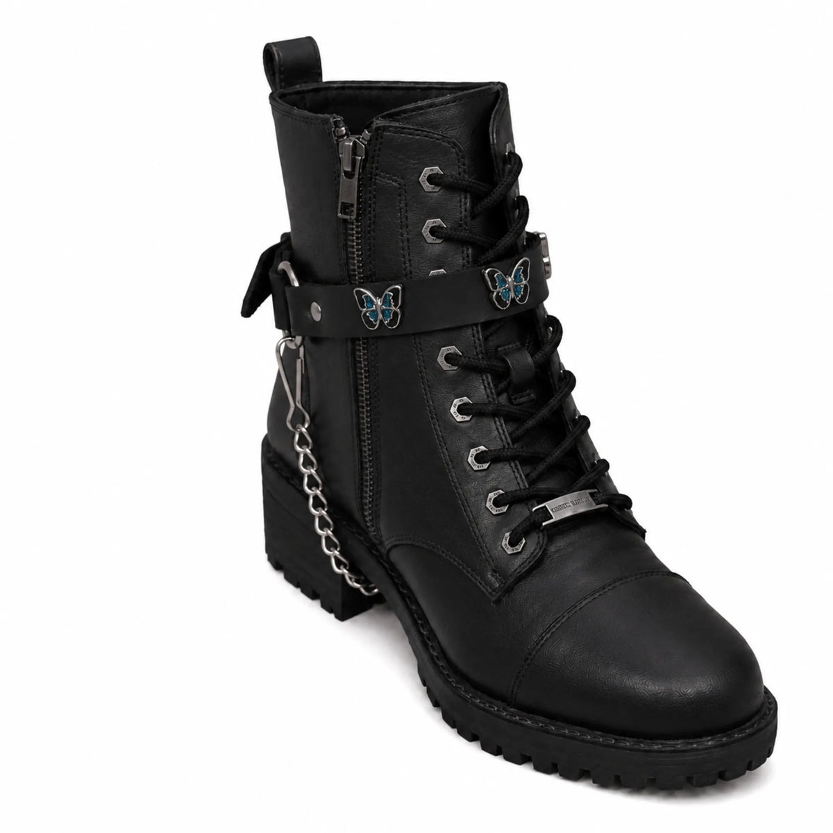 Boot Chain - Monarch Blue Butterfly