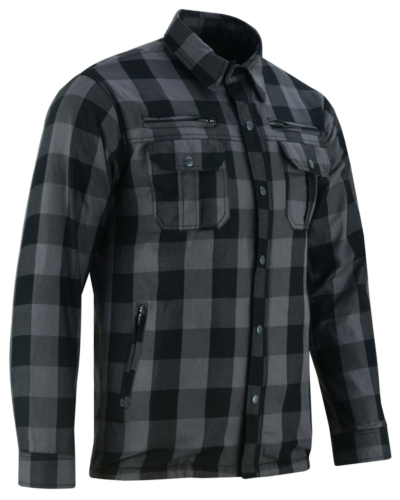 BSM1150 ARMORED FLANNEL SHIRT - GRAY