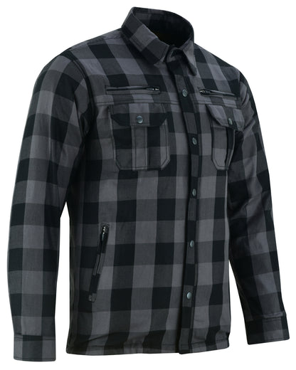 BSM1150 ARMORED FLANNEL SHIRT - GRAY