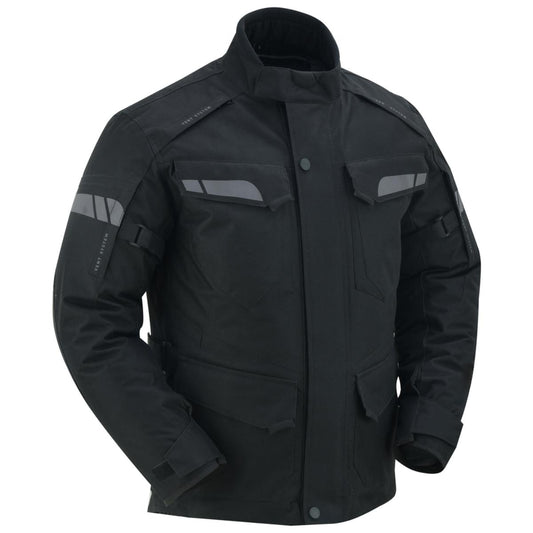 BSM1165 Advance Touring Textile Motorcycle Jacket for Men – Black