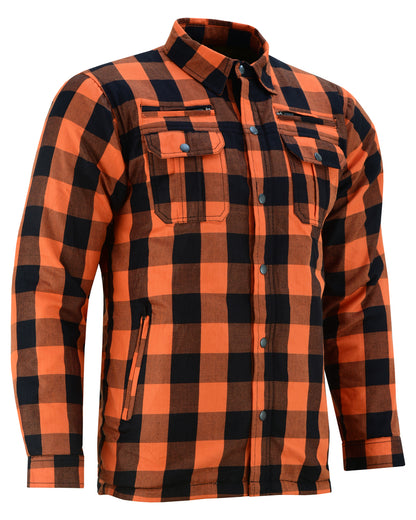 BSM1155 Armored Flannel Shirt - Orange