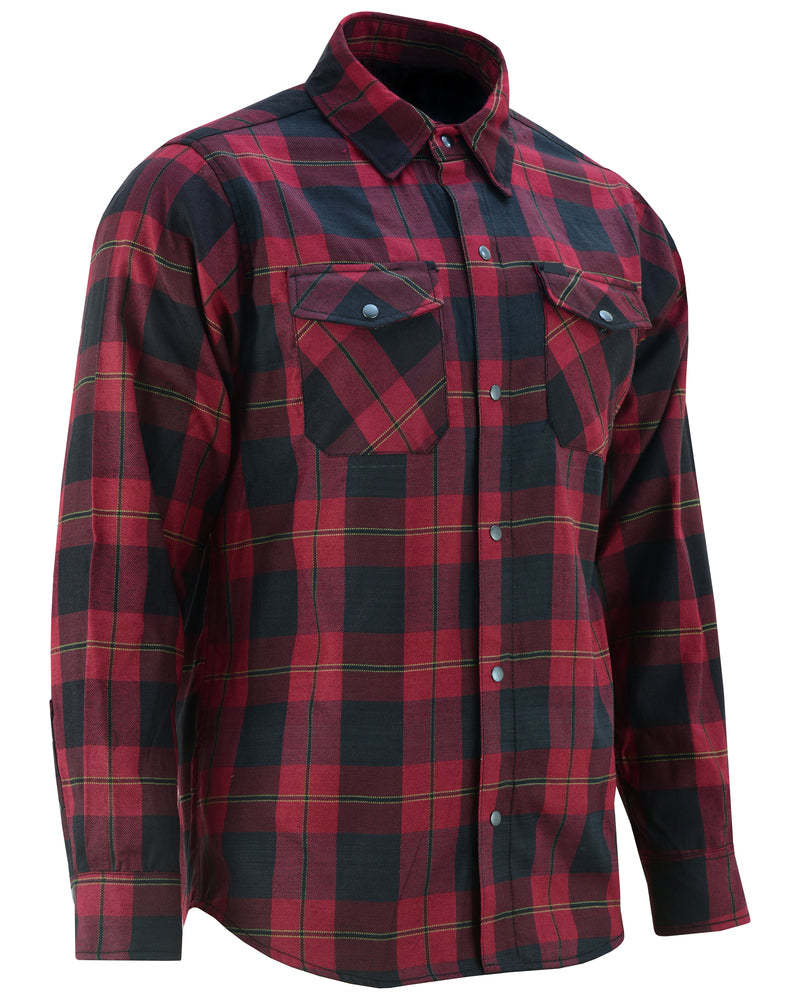 BSM1158 Flannel Shirt - Red and Black
