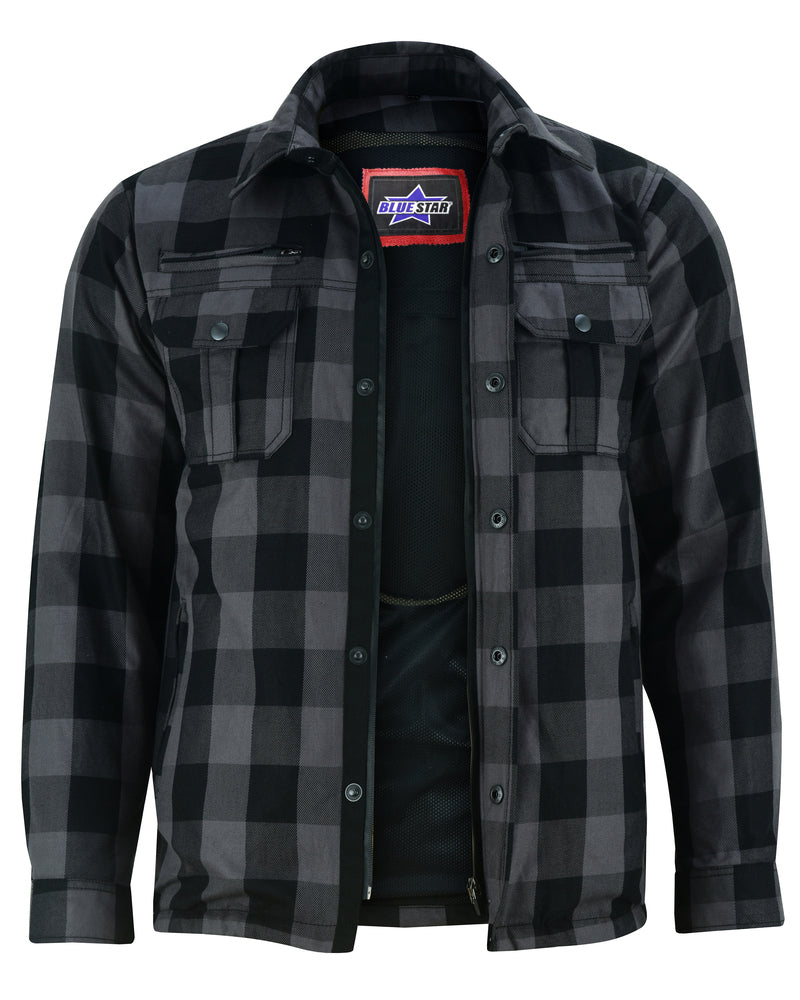 BSM1150 ARMORED FLANNEL SHIRT - GRAY