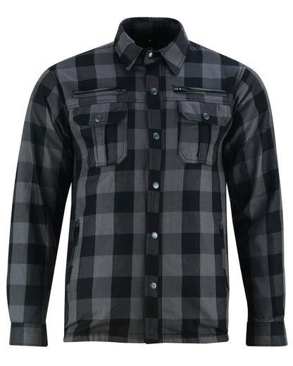 BSM1150 ARMORED FLANNEL SHIRT - GRAY