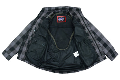 BSM1150 ARMORED FLANNEL SHIRT - GRAY