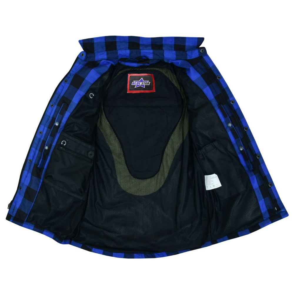 BSM1154 Armored Flannel Shirt - Blue