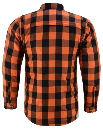BSM1155 Armored Flannel Shirt - Orange