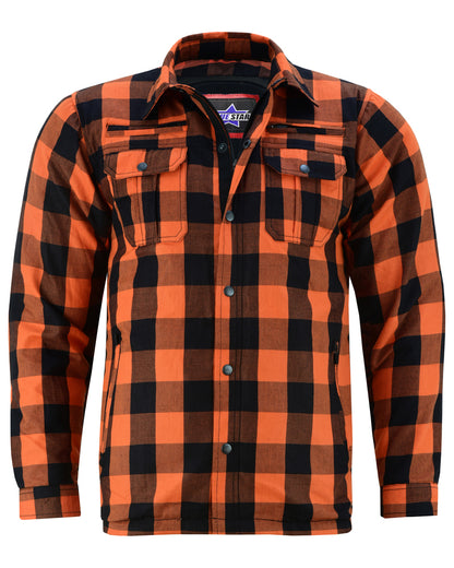 BSM1155 Armored Flannel Shirt - Orange