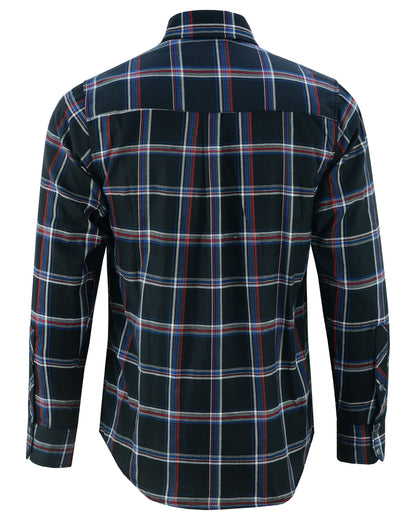 BSM1156 Flannel Shirt - Black, Red and Blue