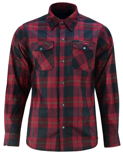 BSM1158 Flannel Shirt - Red and Black