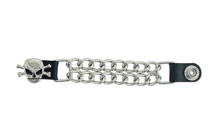 PKV147D Vest Extender - Skull W/Bones
