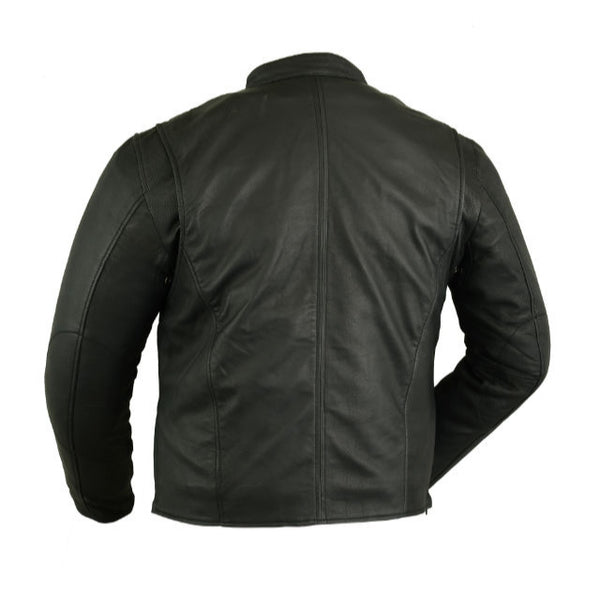 BSM1131 Men's Lightweight Drum Dyed Naked Lambskin Jacket