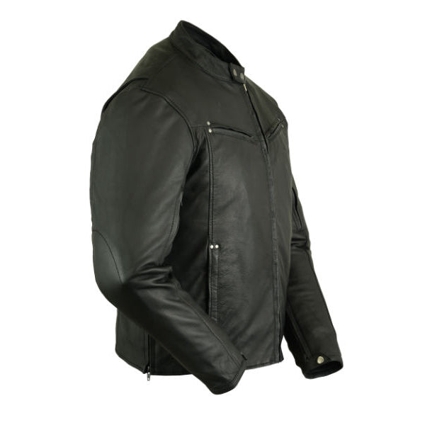 BSM1131 Men's Lightweight Drum Dyed Naked Lambskin Jacket