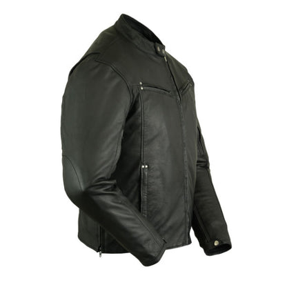 BSM1131 Men's Lightweight Drum Dyed Naked Lambskin Jacket