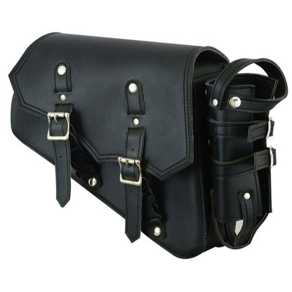 BSM4546 RIGHT SIDE SYNTHETIC LEATHER SWING ARM BAG W/BOTTLE HOLDER