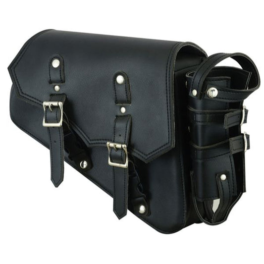 BSM4546 RIGHT SIDE SYNTHETIC LEATHER SWING ARM BAG W/BOTTLE HOLDER