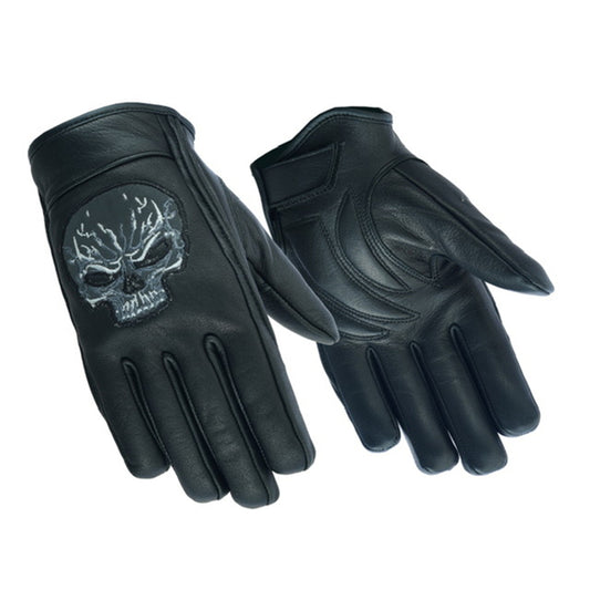 BSM3344 Reflective Skull Short Glove